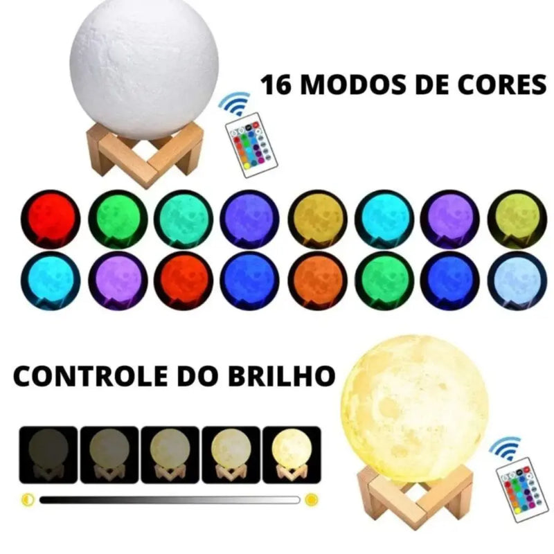 Luminária Lua - LabelExpress