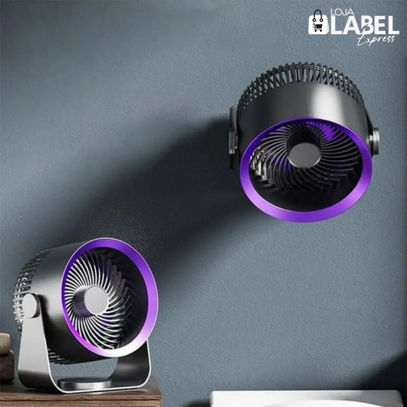 Ventilador de Parede Portátil 4000mAh - LabelExpress