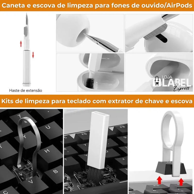 Kit de Limpeza Multifuncional 20 em 1 Super Cleaning - LabelExpress