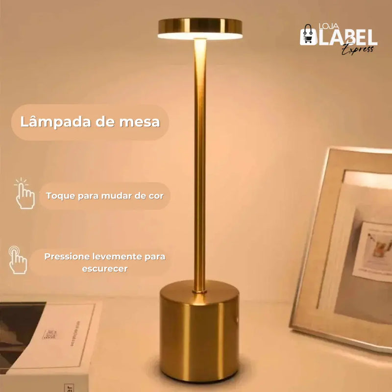 Luminária de Mesa Recarregavel - Sem Fio-  Light Clear