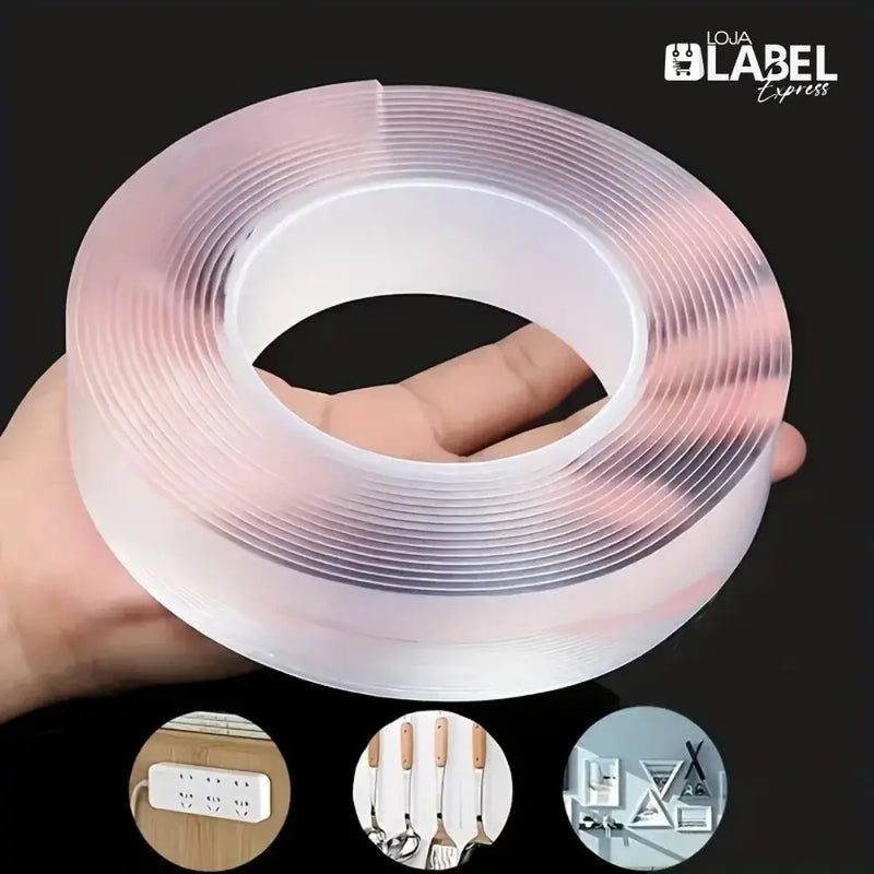 Fita Dupla face de NanoFibra a prova d'agua - LabelExpress
