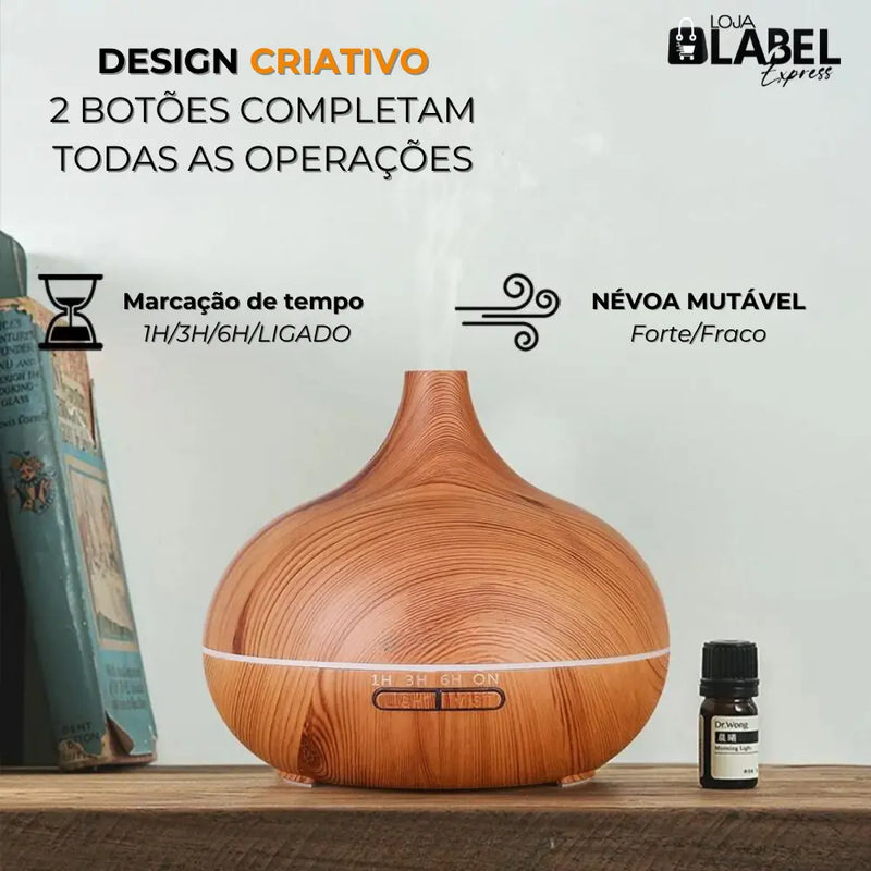 Difusor de Aromas Big Wood - Label Express