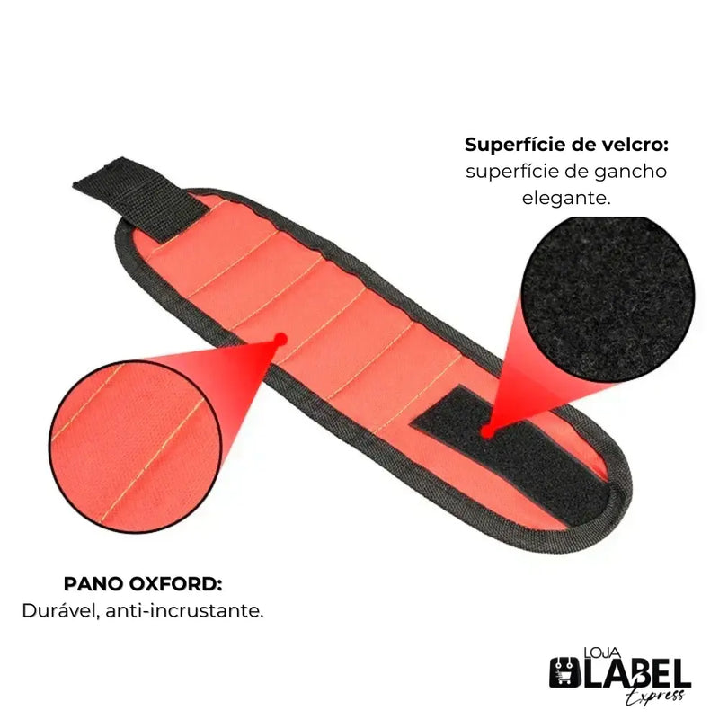 Pulseira Magnetica para parafusos e ferramentas em geral - LabelExpress