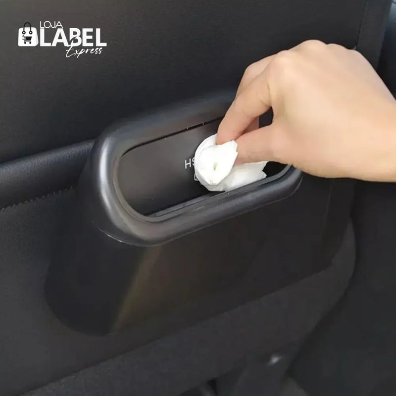 Lixeira A Prova D'Água com Suporte para Carro - Label Express