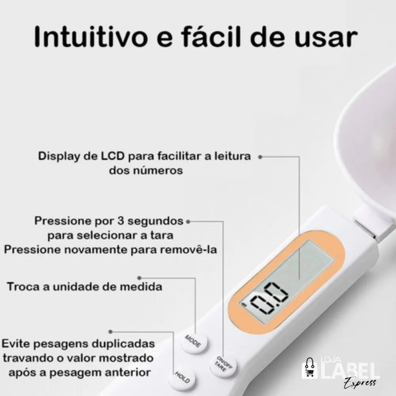 Colher de Medida com Balança digital - LabelExpress