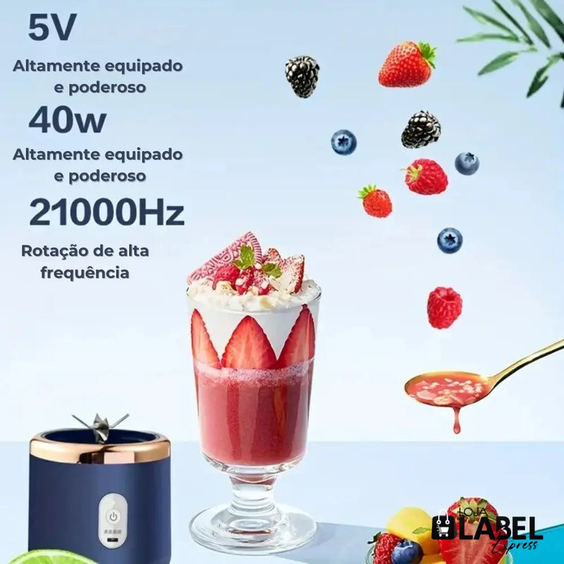 Espremedor Elétrico Portátil - Label Express