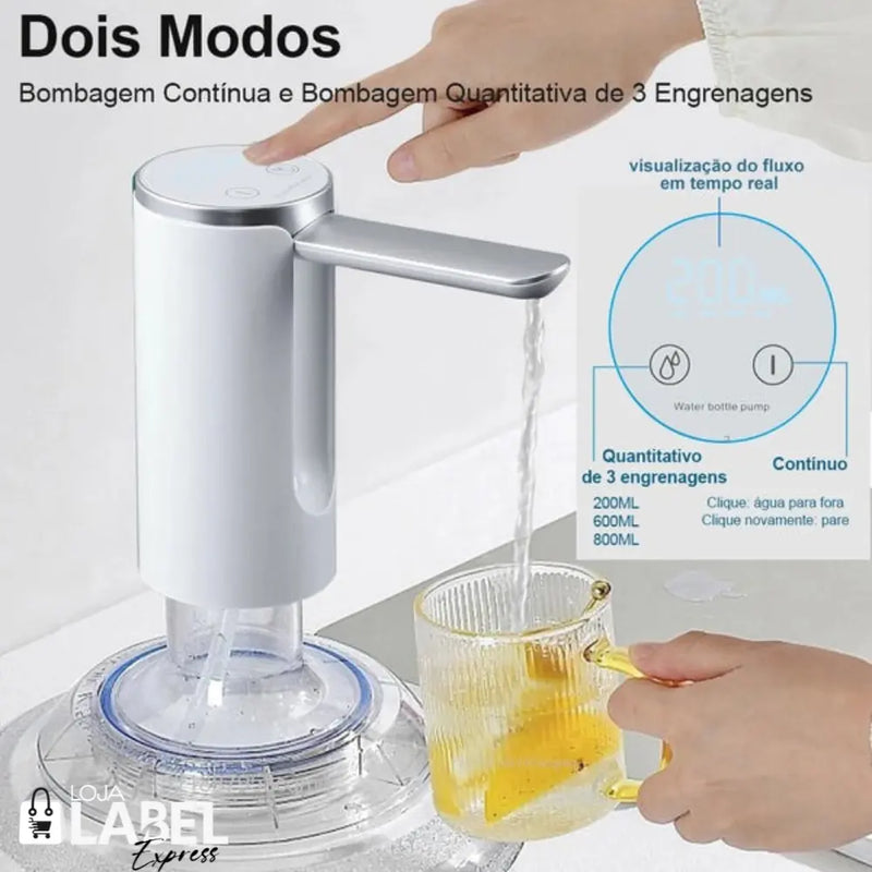 Bomba automatica para Galão de agua Clear water - LabelExpress