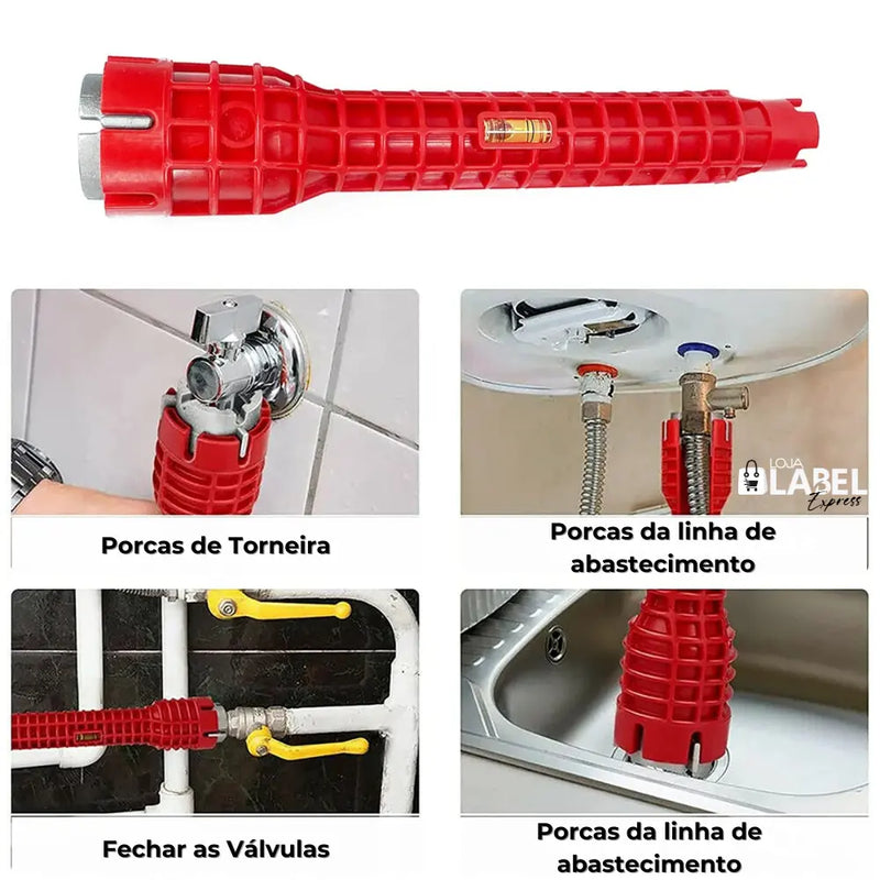 Chave Multifuncional Hidráulica 4 em 1 - LabelExpress