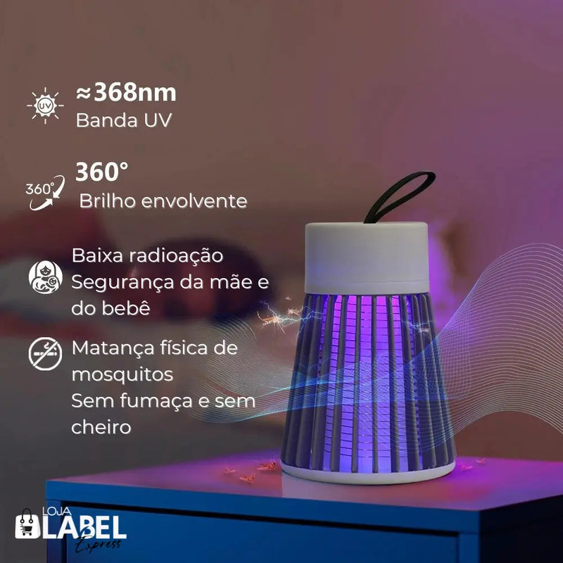 Lâmpada Ultravioleta Mata Mosquitos - Label Express