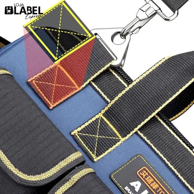 Mala de Ferramentas Multifunctional AIRAJ [IMPERMEÁVEL] + BRINDE - LabelExpress