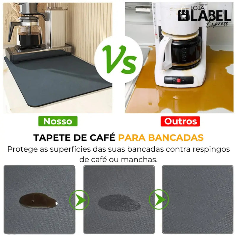 Tapete Escorredor Absorvente Mágico - LabelExpress