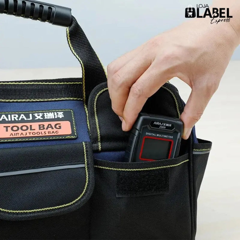 Mala de Ferramentas Multifunctional AIRAJ [IMPERMEÁVEL] + BRINDE - LabelExpress