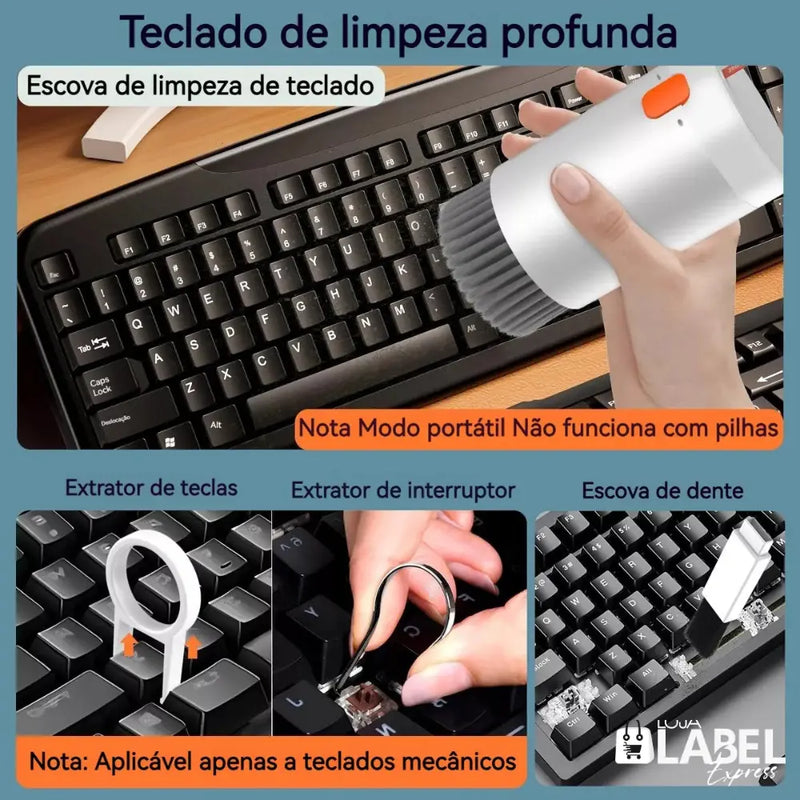 Kit de Limpeza Multifuncional 20 em 1 Super Cleaning - LabelExpress