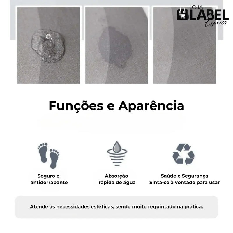 Tapete Absorvente Antiderrapante - LabelExpress