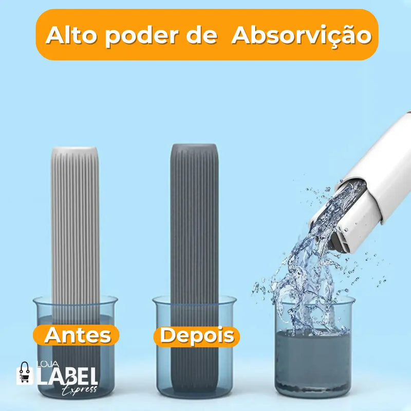Mini Mop De Limpeza Multifuncional Powerful - Label Express