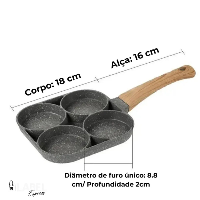 Frigideira Antiaderente 4 em 1 - LabelExpress