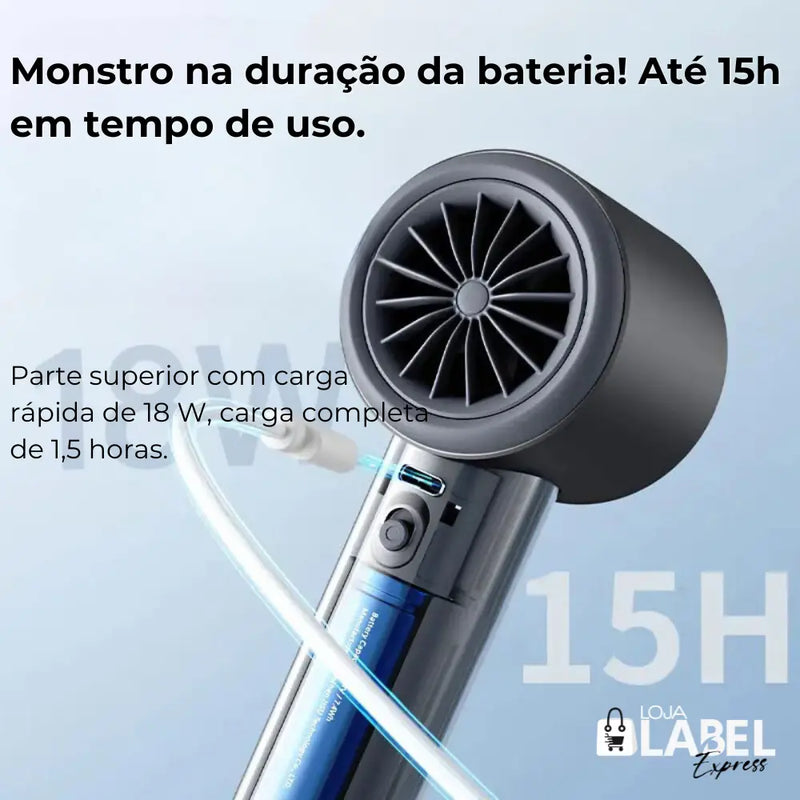 Mini ventilador de mão portátil JISULIFE - LabelExpress