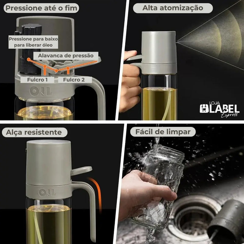 Borrifador de Azeite e Vinagre ProSpray - LabelExpress