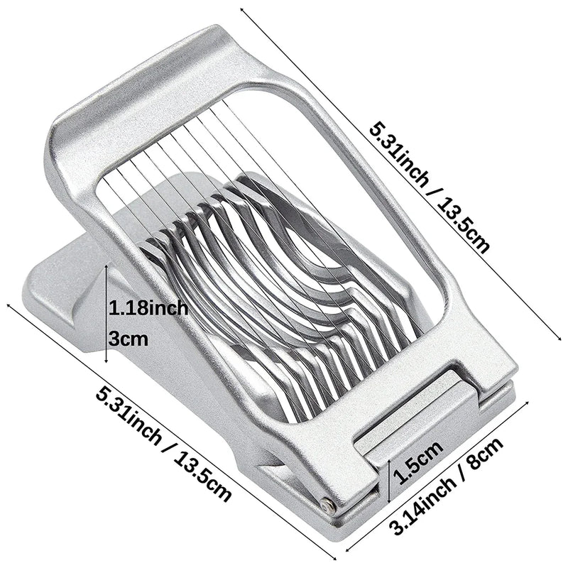 Cortador de Ovos em Aço Inox Multiuso - LabelExpress